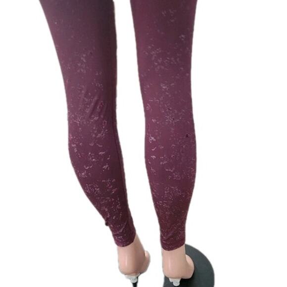 Lululemon Speed Wunder Mid-Rise Tight 28" Speckle Shine Women's 12‎ Garnet Red - Picture 11 of 14
